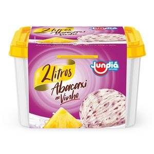 Sorvete Jundiá Abacaxi ao Vinho 2lt