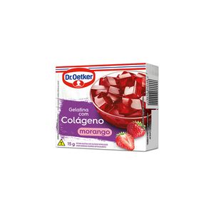 Gelatina Dr. Oetker com Colágeno Morango 15g