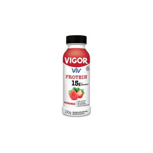 Iogurte Líquido Vigor Viv 15g Protein Morango 230g
