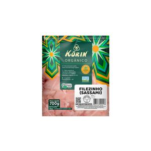 Filézinho de Frango Korin Sassami Orgânico Congelado Pacote Iqf 700g