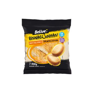 Bisnaguinha Belive sem Glúten sem Leite Tradicional 200g