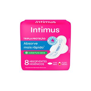 Absorvente Intimus Normal com Abas Seca 8Unidades