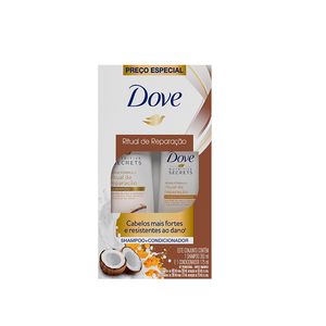 Shampoo Dove 350ml + Condicionador 175ml Ritual de Reparação un