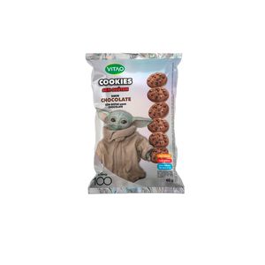 Cookies Vitao Disney Zero Adição Açucar Chocolate com Gotas Chocolate 60g