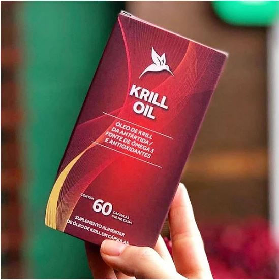 Suplemento Alimentar Pura Vida Krill Oil 60 Cápsulas un Covabra