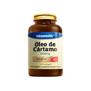 Óleo de Cártamo Vitaminlife 1000mg 120 Caps un