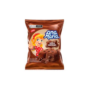 Bolo Ana Maria Triplo Chocolate 70g