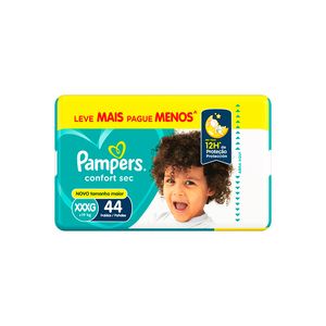Fralda Pampers Confort Sec Bag xxxg 44un