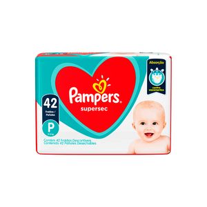 Fralda Pampers Supersec Mega P 42un