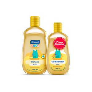 Shampoo 400ml + Cond.210ml Baruel Baby Suave un
