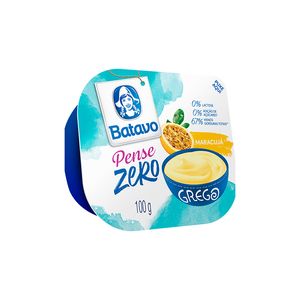 Iogurte Pense Zero Grego Parcialmente Desnatado Maracujá 100g