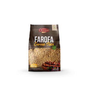 Farofa Mandioca Oruam Carne Seca 300g