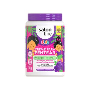 Creme Pentear Salon Line Cachinhos Brilhantes Uva 1kg