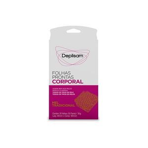 Folhas Depilsan Prontas Corporal Mel 10 Pares un
