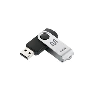 Pen Drive Multilaser Twist Preto 64gb un