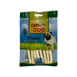 Osso para Cães Dip Dog Palito Natural 8mm com 8un