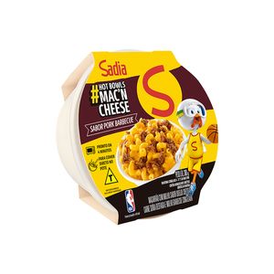 Macarrão Sadia Hot Bowls Mac'n Cheese Pork Barbecue 300g