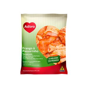 Frango à Passarinho Adoro Resfriado Temperado Pacote 1 Unidade 1,236kg