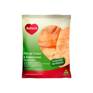 Filé de Coxa com Sobrecoxa Adoro Resfriado Temperado Pacote 1 Unidade 1,236kg