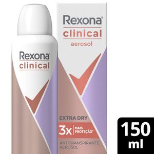Desodorante Rexona Clinical Women Extra Dry Aerosol 150ml