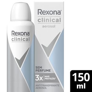 Desodorante Rexona Men sem Perfume Aerosol 150ml
