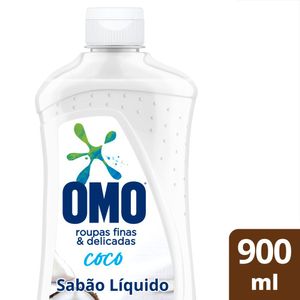 Lava Roupas Omo Líquido Roupas Finas e Delicadas Coco 900ml