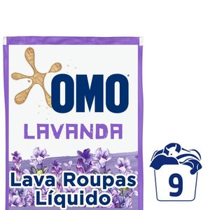 Lava Roupas Omo Líquido Lavanda Refil 900ml