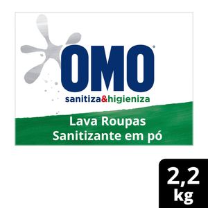 Lava Roupas Omo Sanitizante Lavagem Perfeita Sanitiza e Higieniza 2,2kg