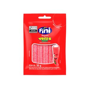 Balas de Gelatina Fini Tubes Morango Citro 35g