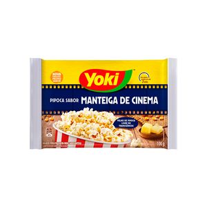 Pipoca de Microondas Yoki Manteiga Cinema 100g