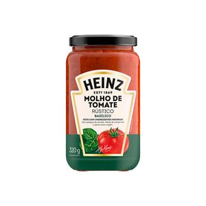 Molho Tomate Heinz Basilico Vidro 320g