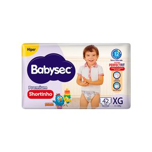 Fralda Babysec Shortinho Premium Hiper Xg com 42un