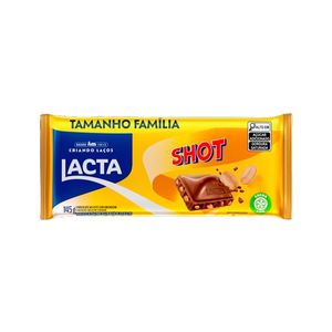 Chocolate Lacta Tablete Shot 145g