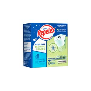 Aparelho Elétrico Repelex + Refil Repelente Elétrico 30 Noites Liquido 40ml 1un