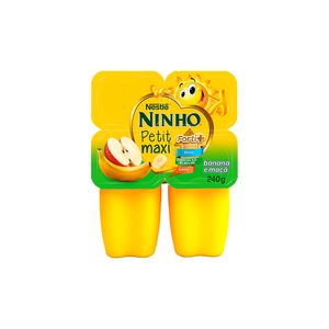 Petit Suisse Ninho Maxi Banana e Maçã Bandeja 240g
