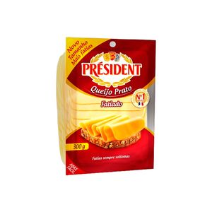 Queijo Prato President Fatiado 300g