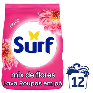 Sabão em pó 5 em 1 Surf Rosas e flor-de-lis 800g
