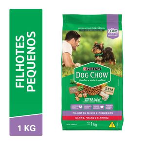 Ração DOG CHOW Cães Filhotes Minis e Pequenos Frango e Arroz 1kg