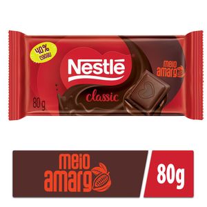 Chocolate Nestlé Tablete Classic Meio Amargo 80g