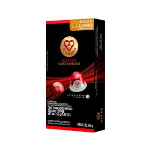 Café 3 Corações Máxima Intensidade com 10 Cápsulas 56g