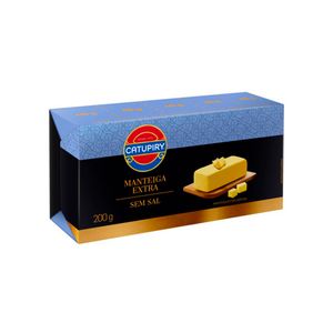 Manteiga Catupiry Extra sem Sal Tablete 200g