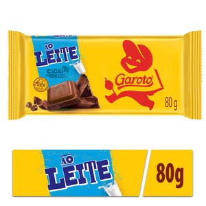 Chocolate Garoto Tablete ao Leite 80g
