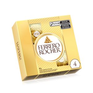 Bombom Ferrero Rocher com 4un 50g