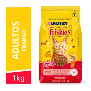 Ração FRISKIES gatos adultos frango - Delícias da Granja 1kg