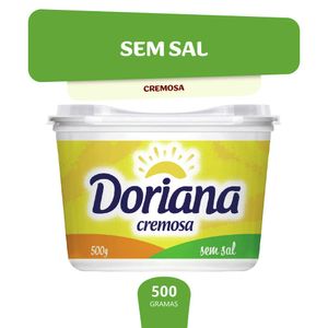 Margarina cremosa sem sal Doriana 500g