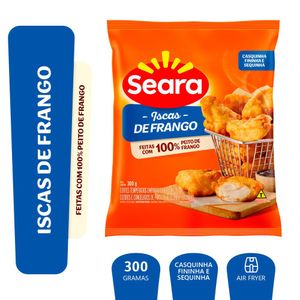 Iscas de frango tradicional empanado crocante Seara 300g