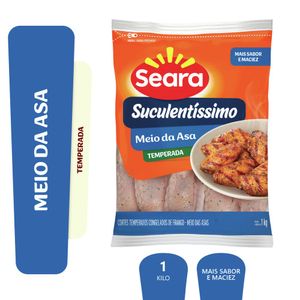 Meio da asa temperada Suculentíssimo Seara IQF 1kg