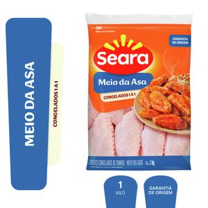 Meio da Asa Seara Congelada Pacote 1A1 1kg