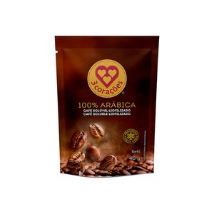 Café 3 Corações Solúvel Liofilizado Sachêt 400g