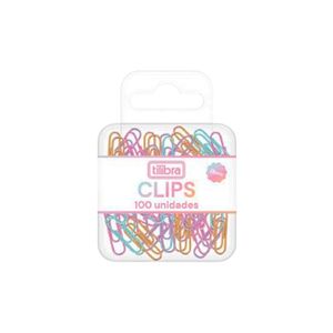 Clips Tilibra Pastel 28mm com 100un